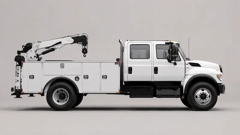 Illustration of a construction truck