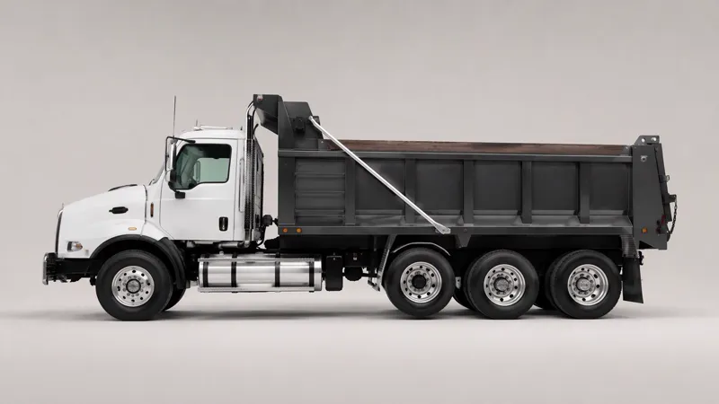 Illustration of a dump truck