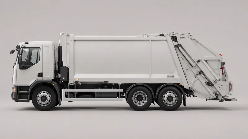 Illustration of a garbage truck